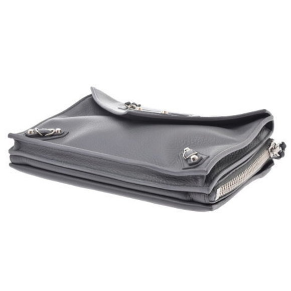 BALENCIAGA Paper Triple XS Grey Calf Shoulder Bag - Picture 5 of 12